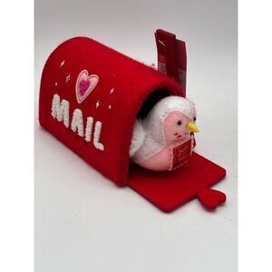 Target Spritz Plush Valentines Day Bird In Mailbox With "Just For You" Note